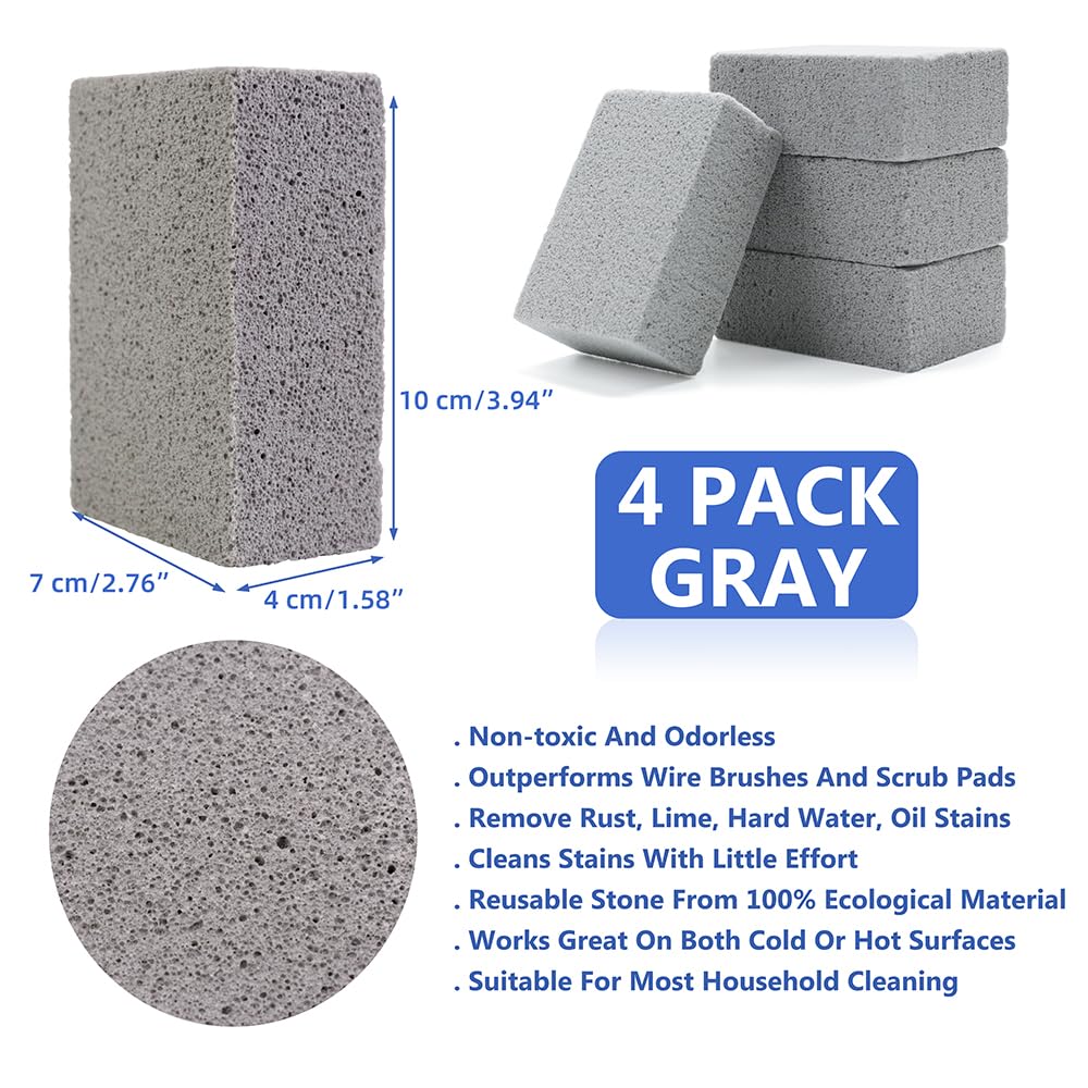Hokilands multiuse-brick illustrates grill, tile, and bath cleaning versatility.