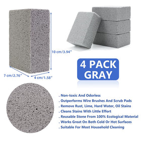 Hokilands multiuse-brick illustrates grill, tile, and bath cleaning versatility.