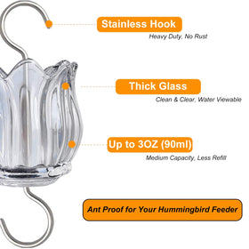 HOLAHOMA ant moat showing easy-to-use hanging hooks for feeders.