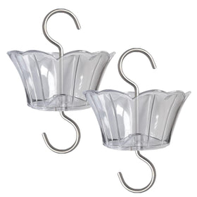 HOLAHOMA ant moat on hummingbird feeder, 3oz capacity, reduces refills.