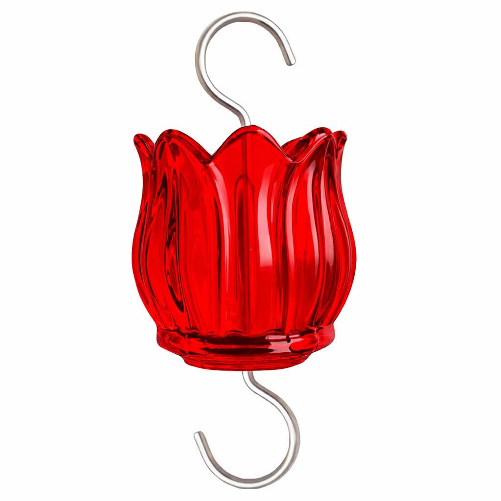 HOLAHOMA glass ant moat for hummingbird feeder with 3oz capacity protects nectar from ants.