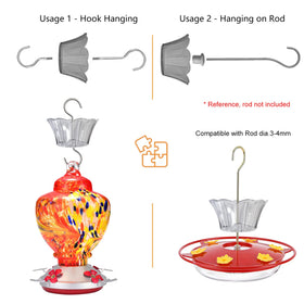 HOLAHOMA silicone plug for rod mounting, flexible hanging options.