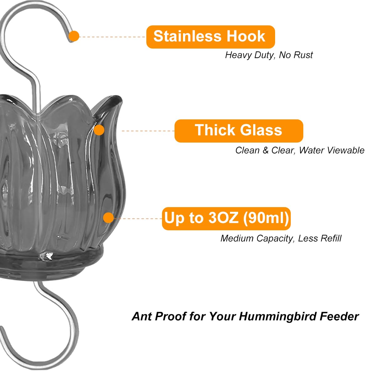 HOLAHOMA thicker glass for sturdier use and garden aesthetics.
