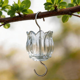 HOLAHOMA tulip flora design ant moat adds decorative garden charm.
