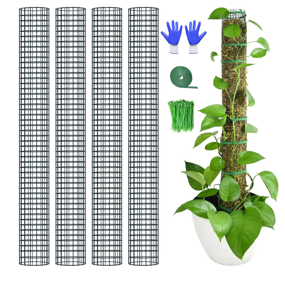 HOLANHING 40-inch moss pole stackable for climbing plants supports tall foliage