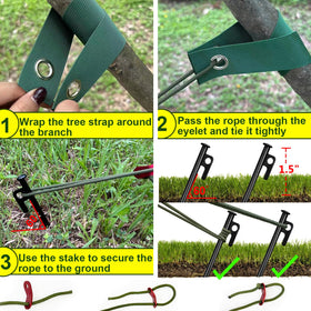 HOLANHING heavy-duty tree kit stabilizes young trees in challenging weather