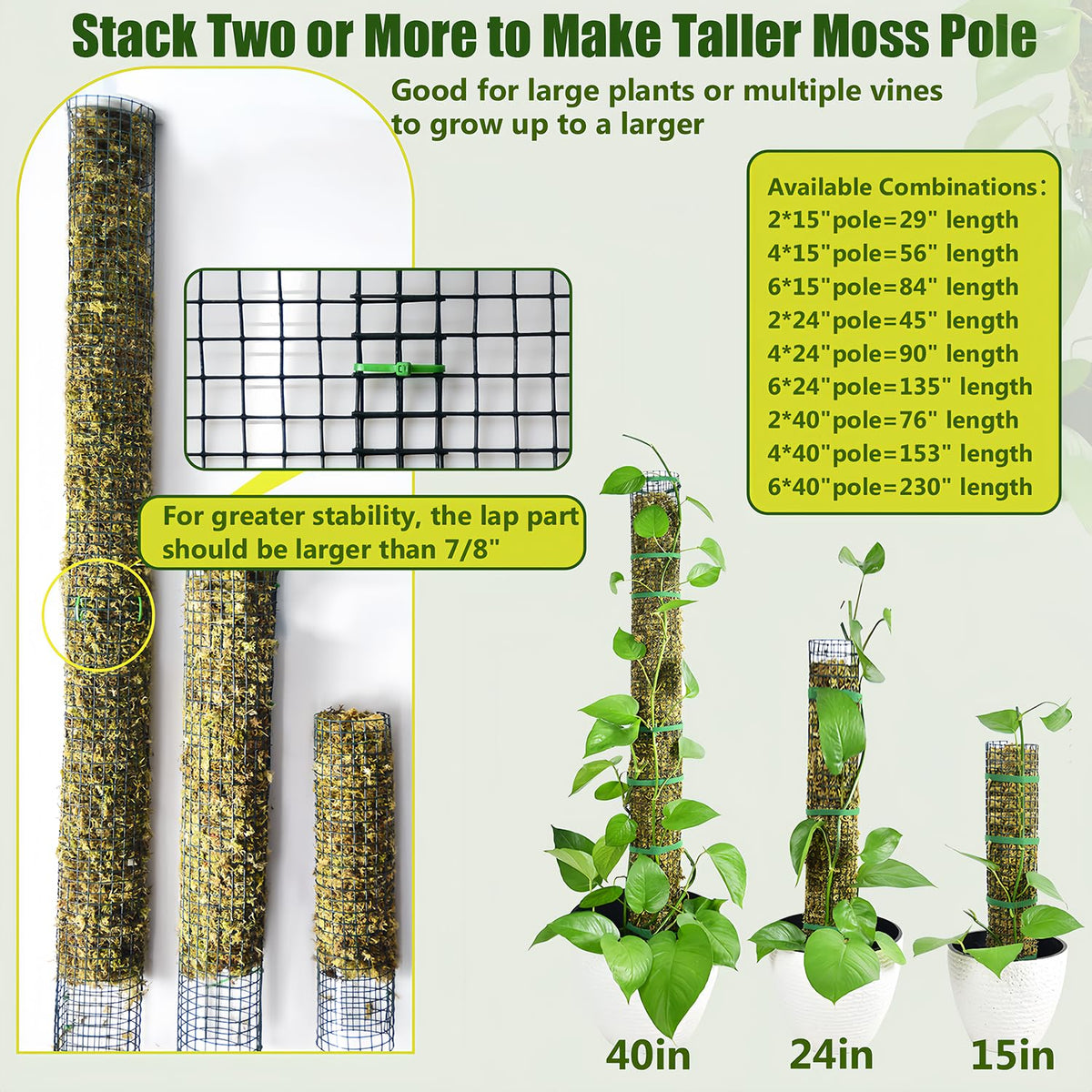 HOLANHING 6-pack contents with zip ties and gloves for easy setup.