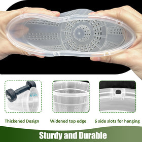 HOLANHING orchid pot 6.1-inch clear supports healthy growth and drainage