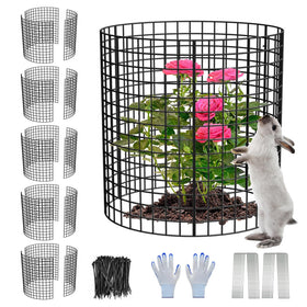 HOLANHING plant protector assembled circle cage ready to shield blooms from wildlife.