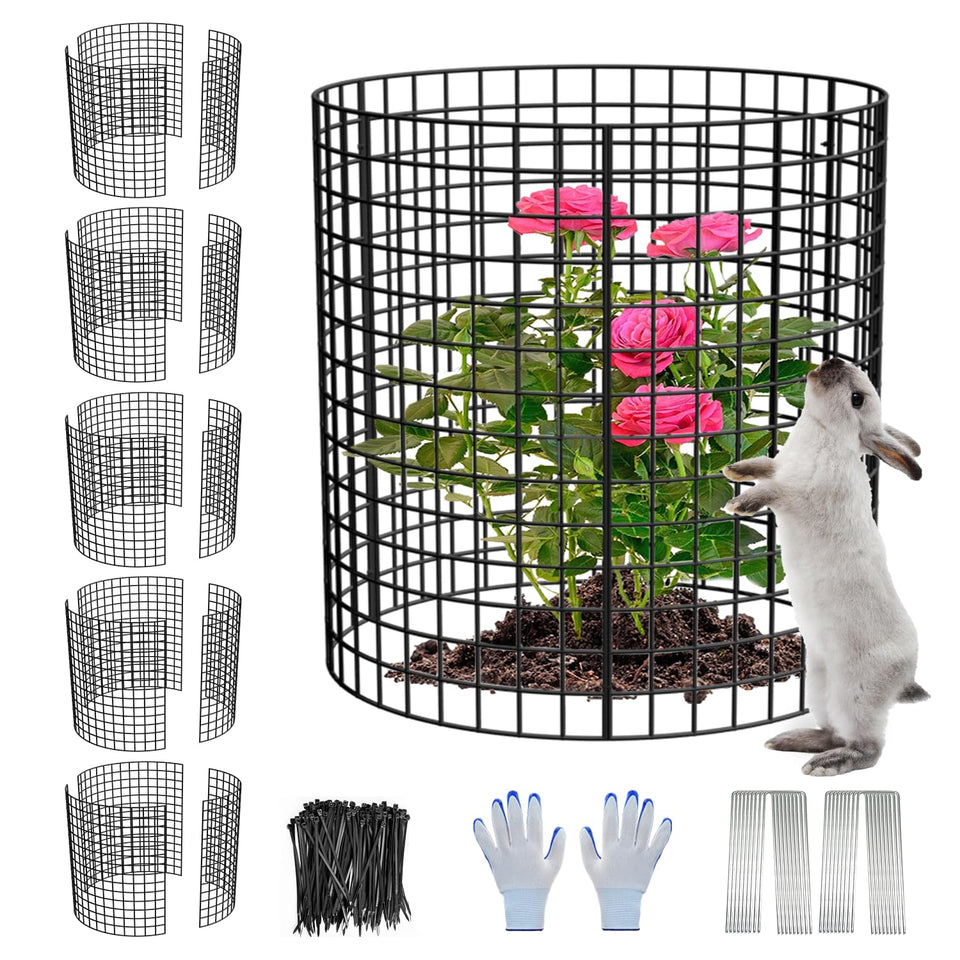 HOLANHING plant protector assembled circle cage ready to shield blooms from wildlife.
