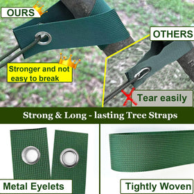 HOLANHING rope 13ft high-density nylon supports quick adjustable securing for long-lasting outdoor use