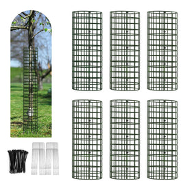 HOLANHING tree trunk protector kit, six-pack assembly for sapling protection.