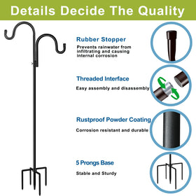 HoLarXuQ 5-prong base boosts ground stability.