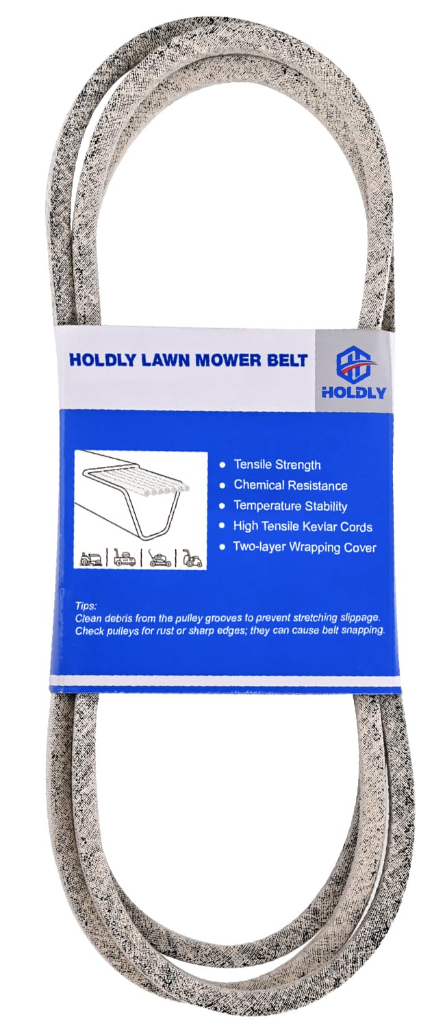 Holdly 5/8 x 35 drive belt mounted on a lawn tractor for easy mowing