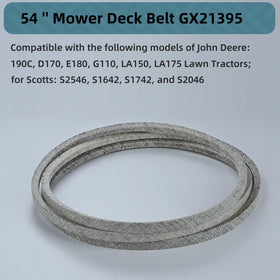 Holdly GX21395 54-inch deck belt installed on a John Deere mower