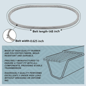 Holdly 582558001 belt installed on Husqvarna Z248F demonstrates reliable performance