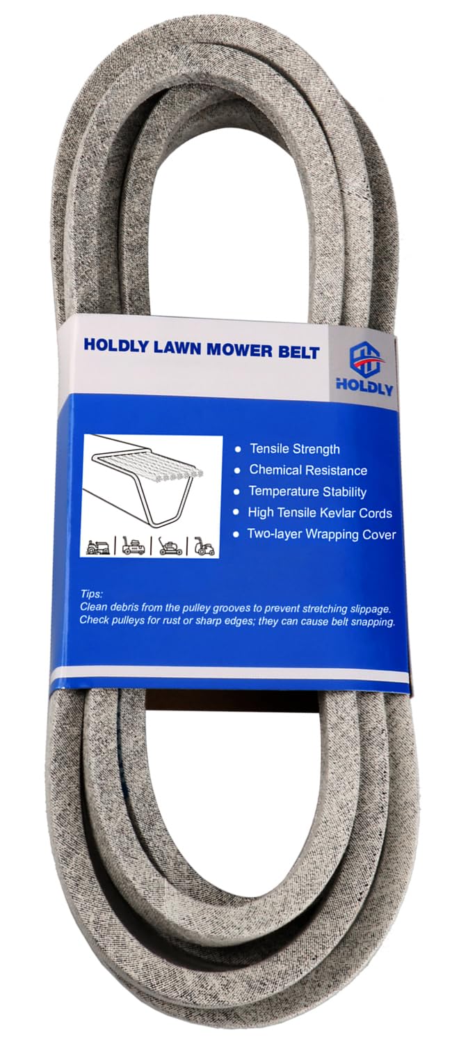 Holdly deck belt 119-8820 close-up, durable construction for mowing.