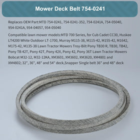 Installed drive belt engaged with pulleys for smoother operation