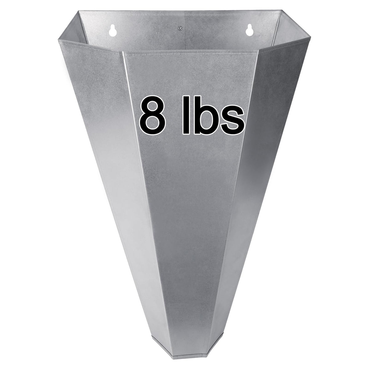Holdly medium poultry cone in steel up to 8 lb for secure processing.
