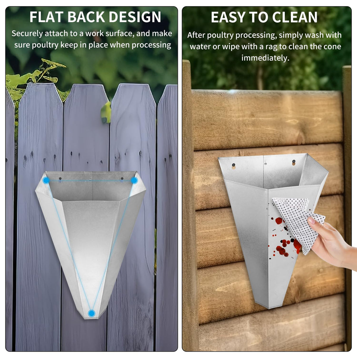 Holdly durable processing cone supports reliable workflows in farm or facility.
