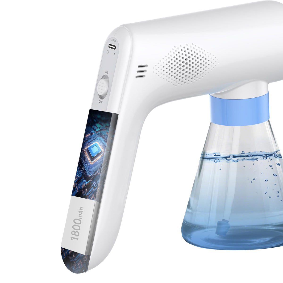 HOLDWELL Mini Fogger 6.1oz capacity supports longer cleaning sessions between refills.