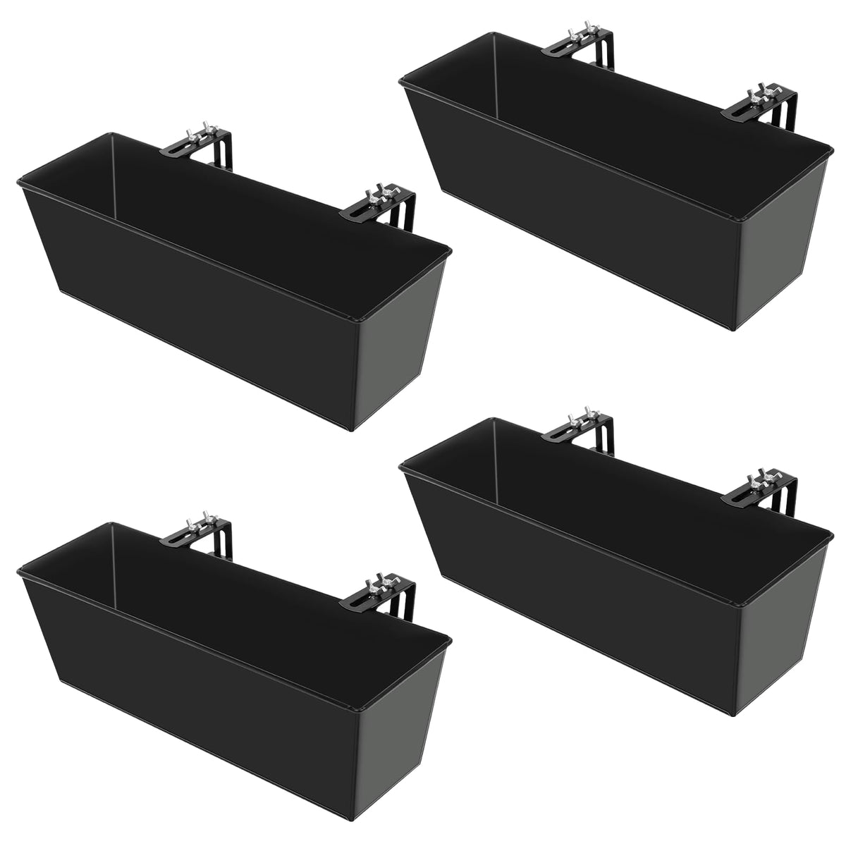Holensun black finish complements decor styles while keeping plants elevated for easy maintenance.