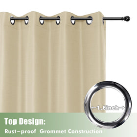 HolidayIdeas cream six-panel setup shows flexible coverage for porches