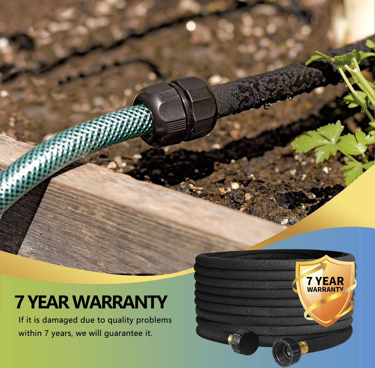 Holldoor garden-bed micro irrigation for targeted plant watering.