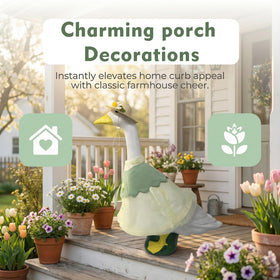 Holoith collar-detail floral adds spring vibes to outdoor spaces.