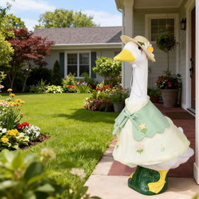 Holoith outdoor goose decor packaged option keeps porch styling ready.