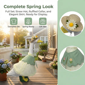 Holoith spring porch goose skirt offers easy dressing and a tailored finish.