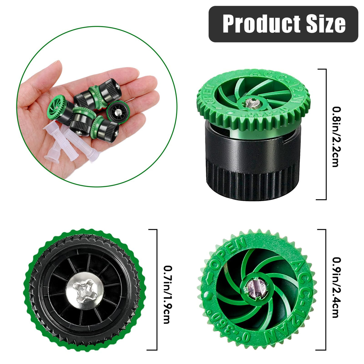 HolyMaji pop-up sprinkler head replacement for easy irrigation upgrades