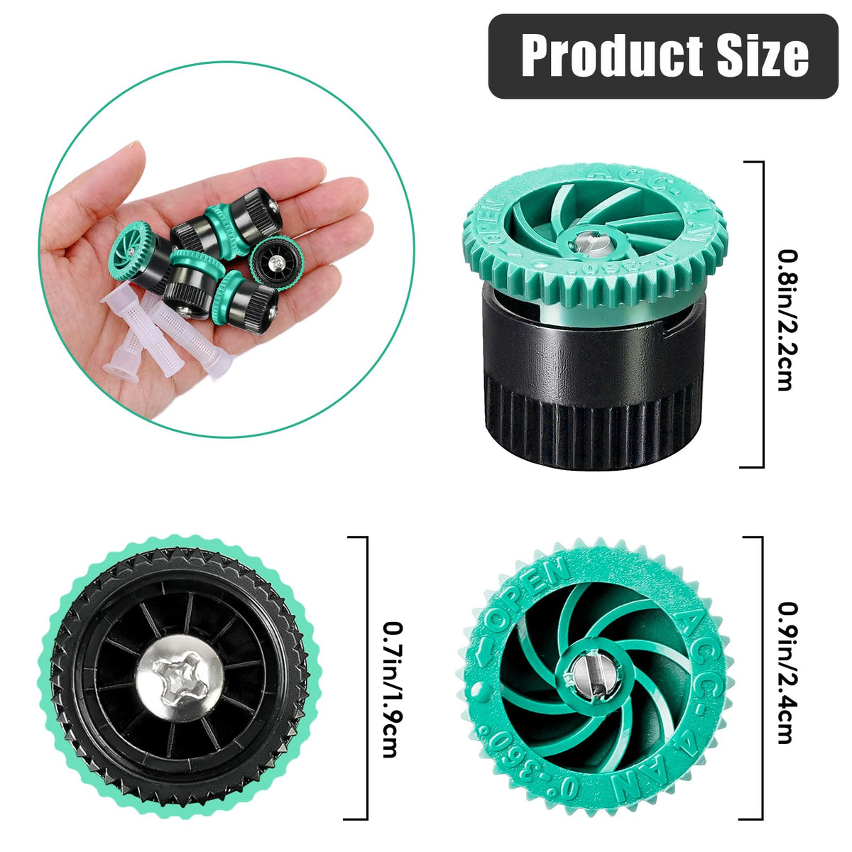 HolyMaji pop-up sprinkler head replacement ready to upgrade lawn watering.
