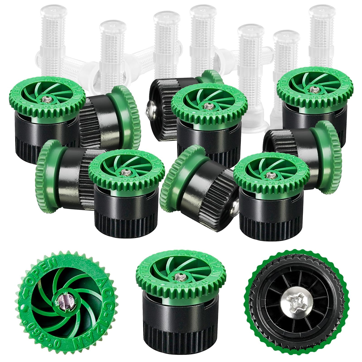 HolyMaji variable arc nozzle pack for precise garden coverage