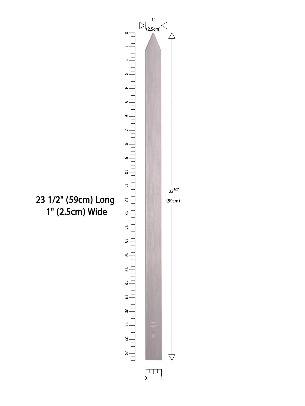 HOM stainless steel skewers with no wood handle for easy cleaning.
