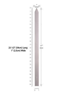 HOM stainless steel skewers with no wood handle for easy cleaning.