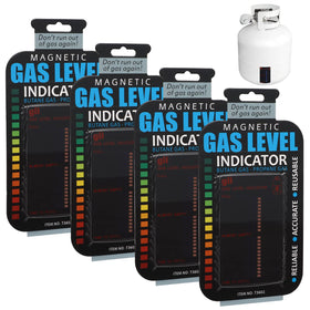 Homaisson 4-piece magnetic gas level indicators pack for quick propane or butane checks.