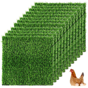 Homaisson chicken nesting pads in coop grass mat offering a soft, safe nesting surface