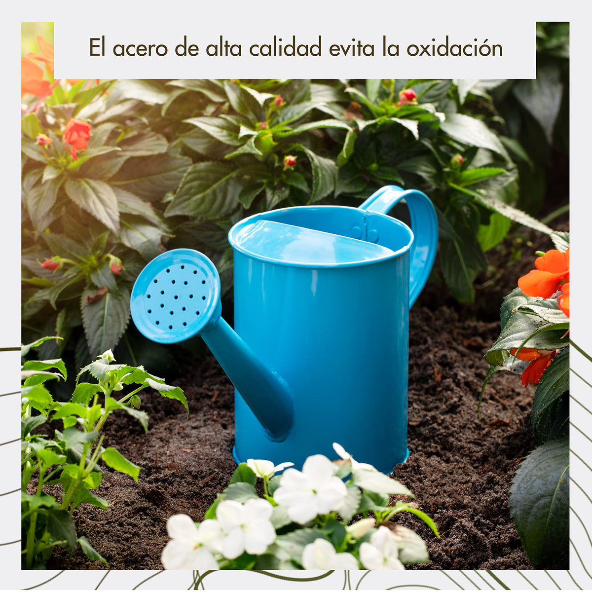 Homarden metal watering can showcasing durable construction for daily use