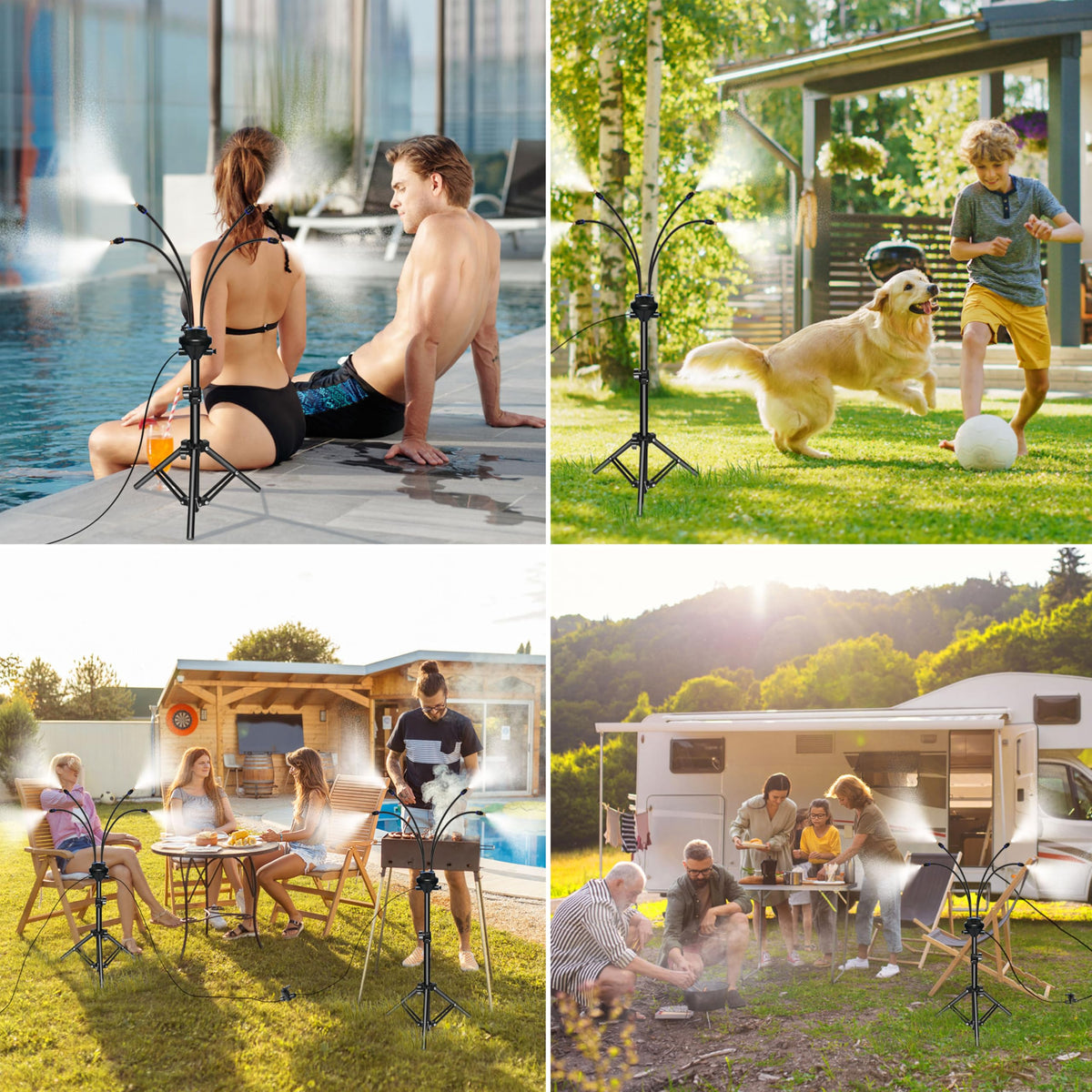Homasky energy-efficient outdoor cooling solution reduces heat and electricity use.