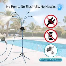 Homasky portable misting system ready for decks, lawns, or porches