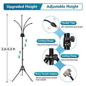 Homasky standing mister with adjustable mist angle for targeted cooling.