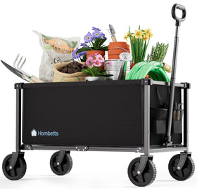 HOMBETTA 29.3-inch wagon shows 150L capacity for groceries and gear