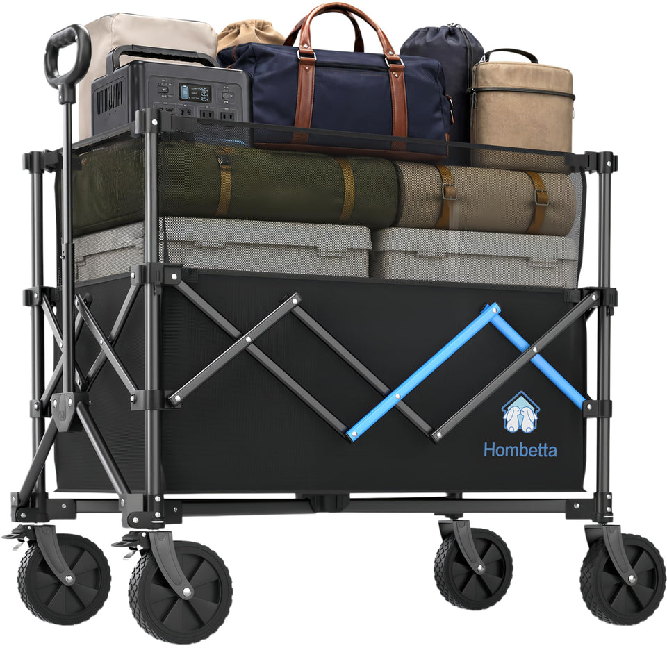 HOMBETTA 39-inch collapsible wagon full view ready for cargo