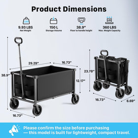 HOMBETTA removable fabric bag keeps wagon clean and washable