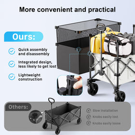 HOMBETTA folded wagon compactly stores in small spaces