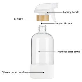 HOMBYS refillable 17oz bottle offers economical, reusable cleaning and aromatherapy solutions.