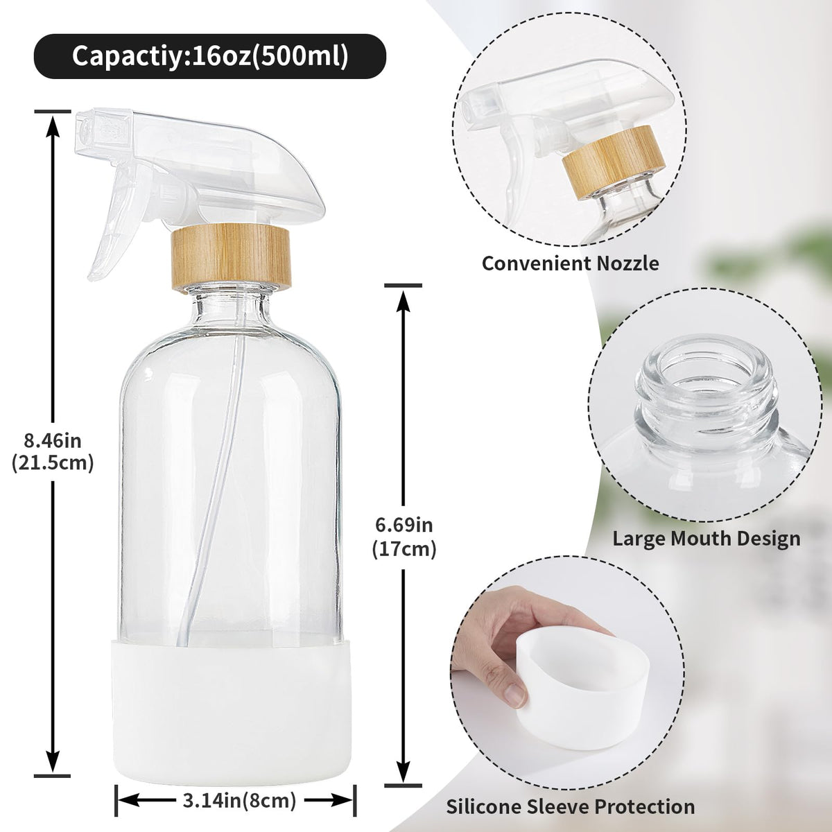 HOMBYS silicone bottom protection guards against drops and accidental damage.