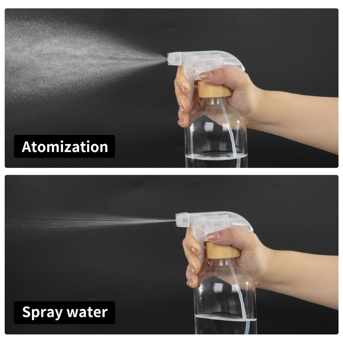 HOMBYS three-stage nozzle enables versatile misting for cleaning, watering, and plant care.