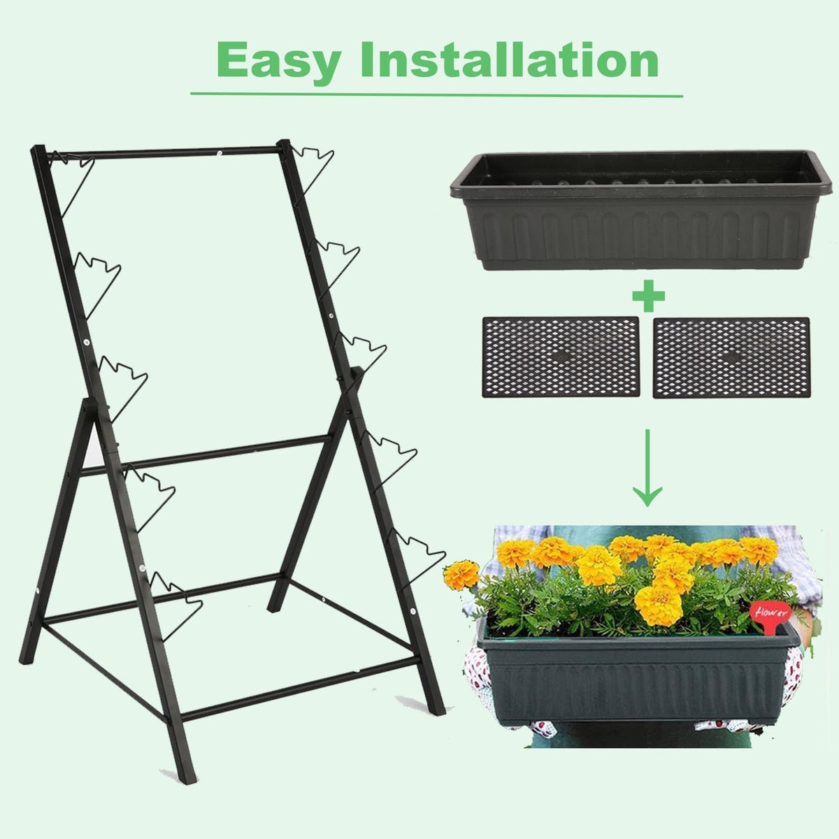 Homdox space-saving solution to grow multiple herbs and veggies in one area.